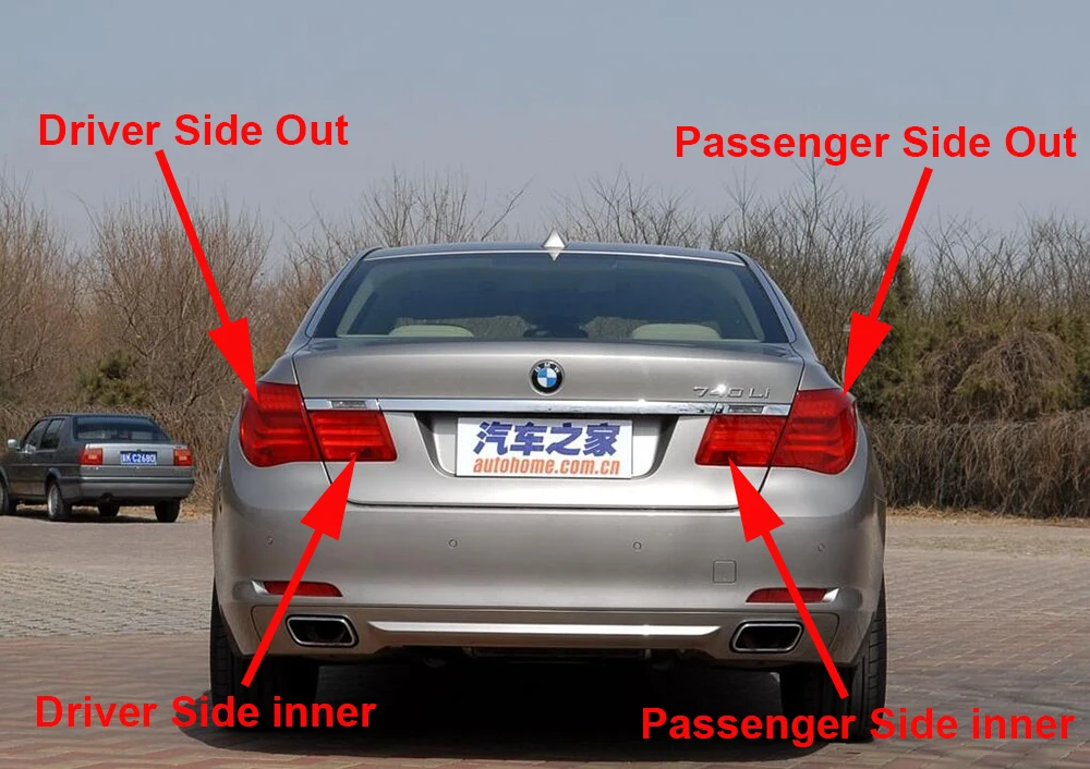 Для BMW серий 7 F01 F02 730LI 740LI 750LI 760LI 2009~ автомобиля задний светильник сигнала поворота фонарь стоп-сигнала Предупреждение бампер светильник