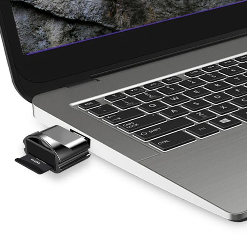 Новинка металлический кардридер USB 2 0 Micro SD TF OTG Устройство для чтения смарт карт