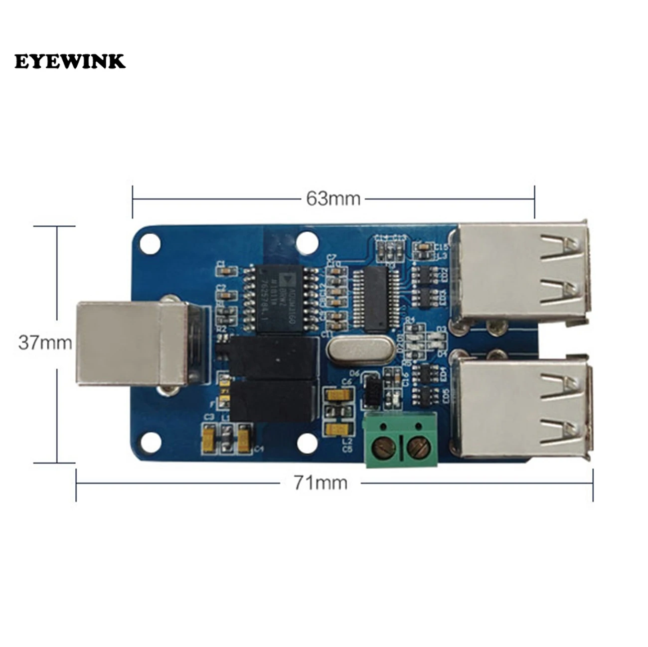 USB изолятор, 2500 В USB концентратор изолятор, USB монтажная плата, ADUM4160 ADUM3160 Поддержка USB управления передачей