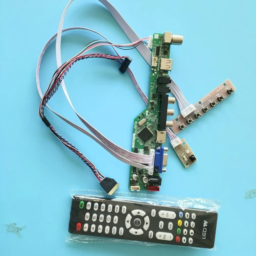 

Kit for LP140WH2 TL Audio USB Display VGA 1366x768 LCD LED LVDS AV TV Monitor 40pin Controller Doard HDMI Panel Screen Remote