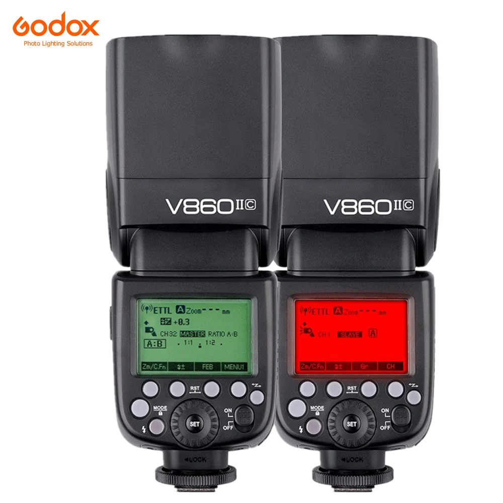 Внешняя вспышка Godox V860II S C 860II N F O GN60 TTL HSS для Sony Nikon Canon Olympus Fuji литий ионная