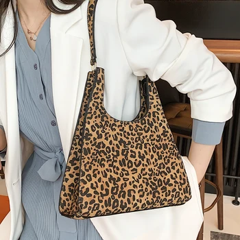 

Sexy Leopard Armpit bag 2020 Fashion New High quality PU Leather Women's Designer Handbag Portable Travel Shoulder Bags
