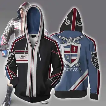 

Game Tekken 7H MishimaKazuya Hoodie Jacket Cosplay Costume Claudi Hoodie men women fashion 3D Printing zipper Hooded Sweatshirts
