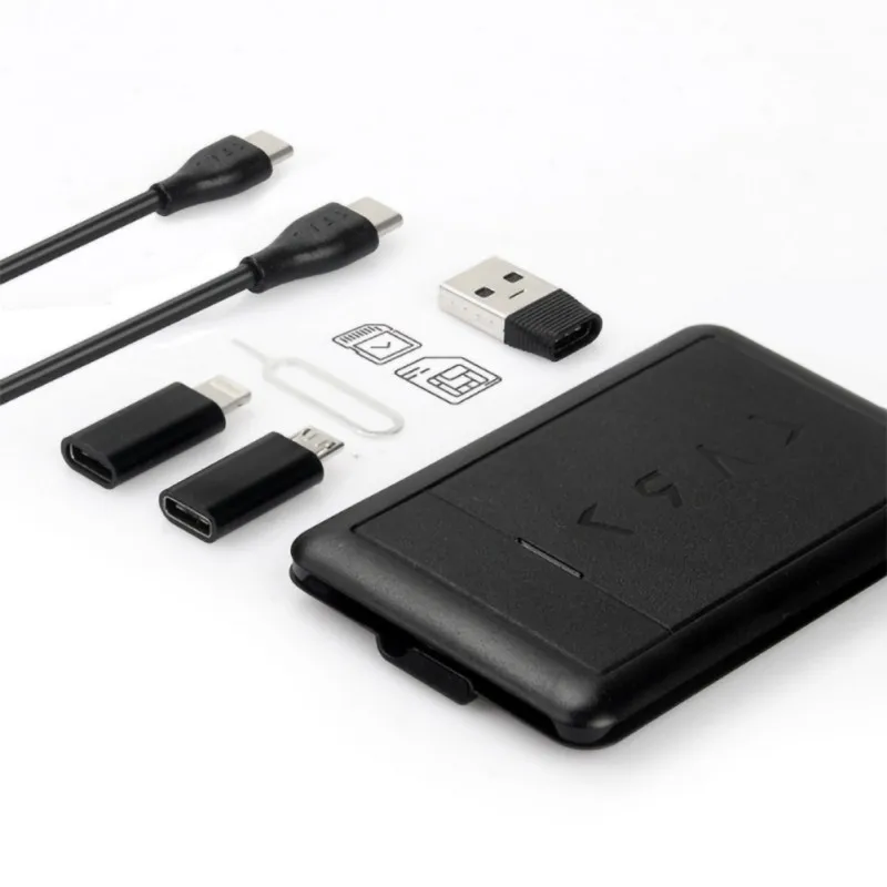 

Multi Function Urban Survival Card Portable LED Light Card Reader Wireless Charger Data Cable Bag New