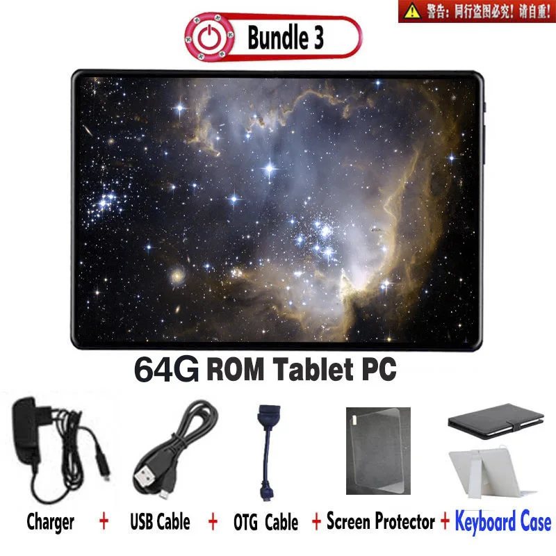 3G Add Keyboard Распродажа,, 6G+ 128 GB, закаленное стекло 2.5D, 10 дюймов, планшетный ПК, Android 9,0, 64/128GB rom, 1280*800, ips, 3g, 4G, LTE, планшет, 10, 10,1 дюймов+ подарки - Комплект: 3G Add Keyboard