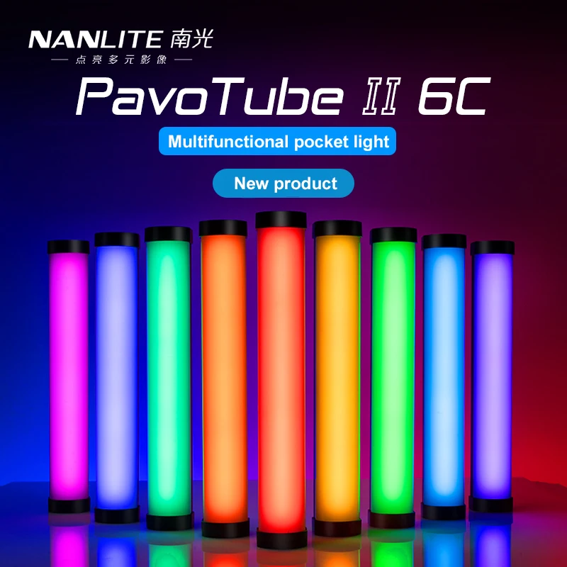Nanlite PavoTube II 6C светодиодный RGB мягкий светильник портативный ручной для фотосъемки