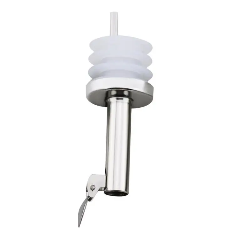 Silicone auto cap 1 шт. бутылочный носик для масла из нержавеющей стали/рот с пробкой, фляжка, бутылка для сухого красного вина, пробковая заглушка, диспенсер для оливкового разлива - Цвет: Silicone auto cap