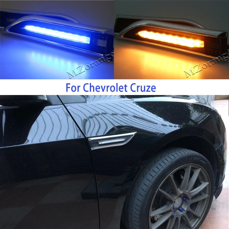 ABS Turn Lights Rearview Side Mirror Cover Trim For Chevrolet Cruze 2017 2018