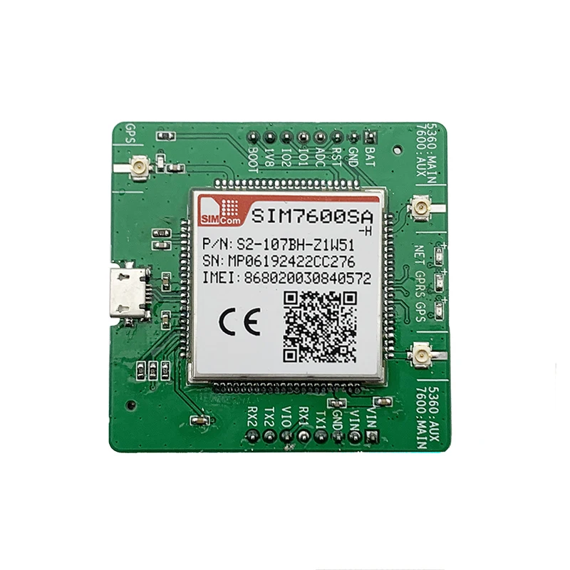 SIMCOM SIM7600SA H SIM7600SA 브레이크 아웃 보드 4G PCB + GPS 안테나 CAT 4 LTE 모듈 ...