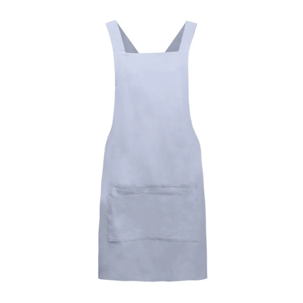 #20 Women Cotton Linen Cross Back Apron Japanese Housework Kitchen Wrap Pinafore Kitchen tool accessories Home Products