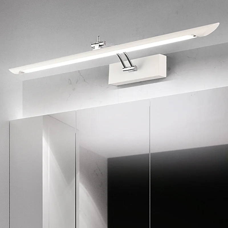 Современный светодиодный зеркальный светильник 32 см/50 см настенный светильник ванная комната водонепроницаемый бра лампы Крытый Санузел косметическое освещение, из нержавеющей стали