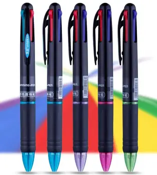 

1020pcs/lot Creative Multicolor Ballpoint Pen 4 In 1 Color Pen New Colorful Ball Pen Multi - Purpose School Stationery