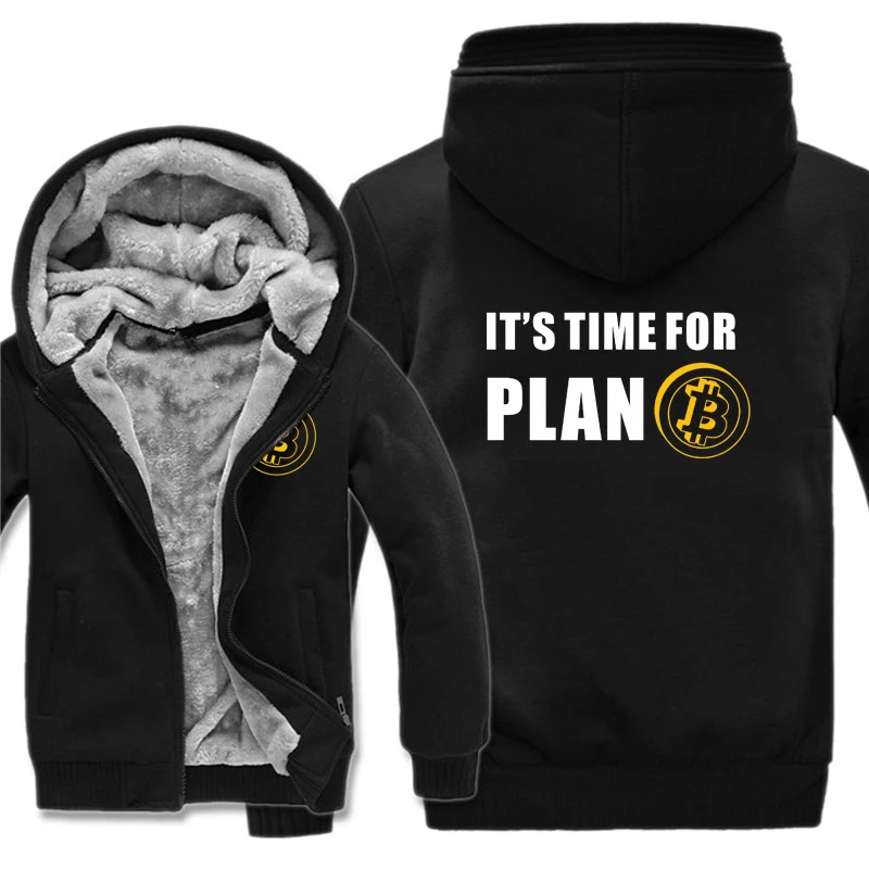 Bitcoin HODL Hoodies Men Cool Coat Thicken Cryptocurrency Sweatshirt Mans Jacket Hoody 6