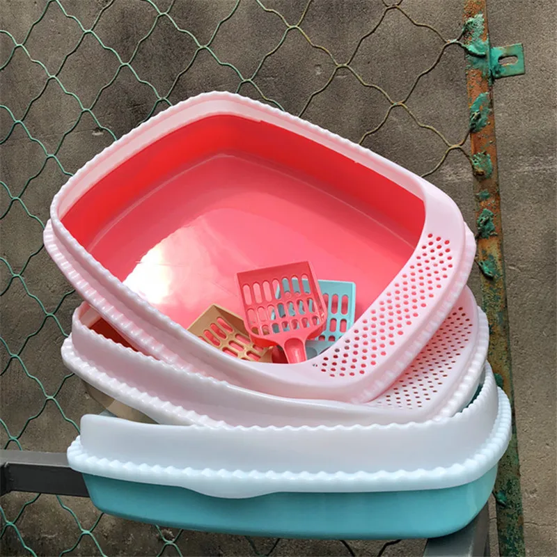 Semi-enclosed Toilet Bedpan Cat Top Quality Pet Cat Toilet Detachable High Fence Self Cleaning Cat Litter Box Semi-enclosed Toilet Bedpan Cat Top Quality Pet Cat Toilet Detachable High Fence Self Cleaning Cat Litter Box