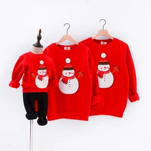 Одежда для семьи г., зимний свитер Одежда с рождественским оленем флисовые теплые толстовки для папы и сына Одинаковая одежда для мамы и дочки