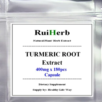 

TURMERIC ROOT EXTRACT 400mg * 180Capsules 95% CURCUMINOIDS ANTIOXIDANT