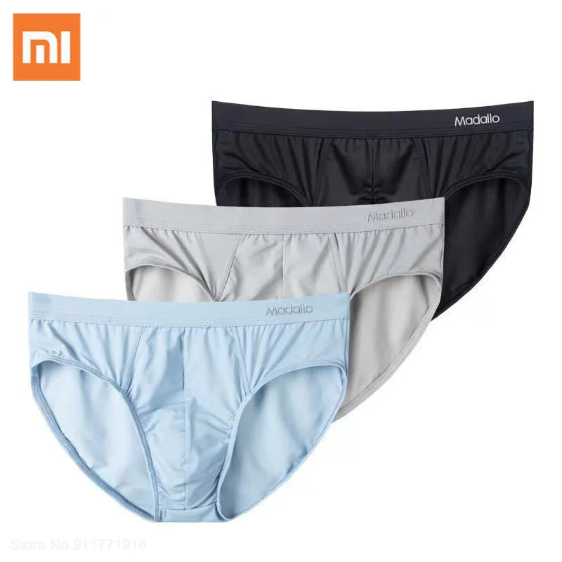 Нижнее белье Xiaomi мужское из вискозы тонкие шелковистые дышащие треугольные