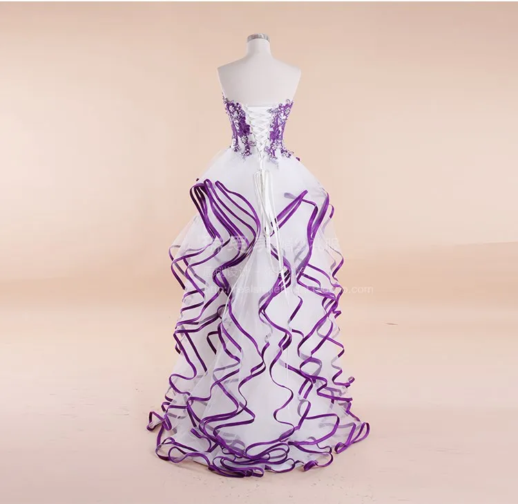 Дешевые robe de soiree Новая мода vestido de festa милые вечерние платья с оборками фиолетовое платье подружки невесты на выпускной