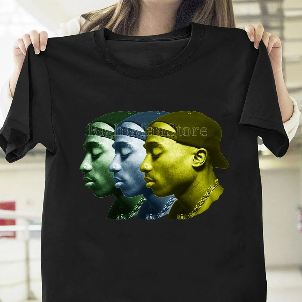 Билли эйлиш Хип Хоп Футболка 2pac Винтаж уличная высокое качество хлопок live мультфильм Rap God