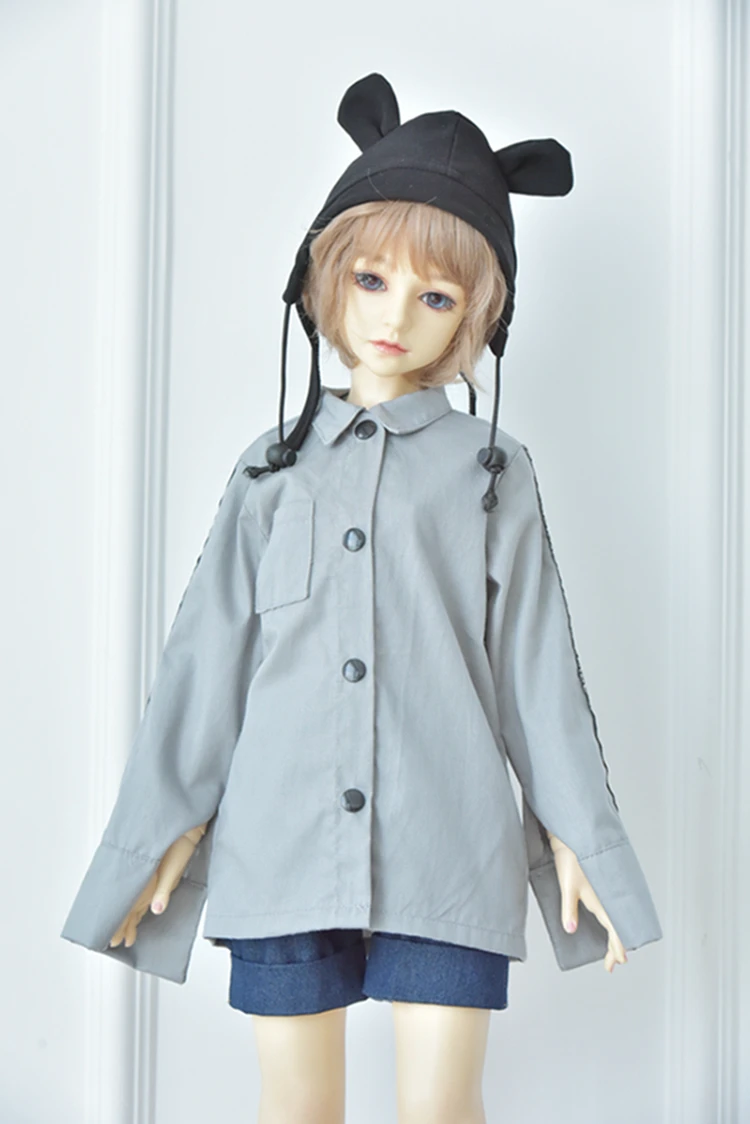 T02-X548-9 Blyth Кукла Одежда 1/3 1/4 bjd 1/6 куклы аксессуары хлопок Письмо Длинный Рукав Рубашка длинные джинсовые шорты