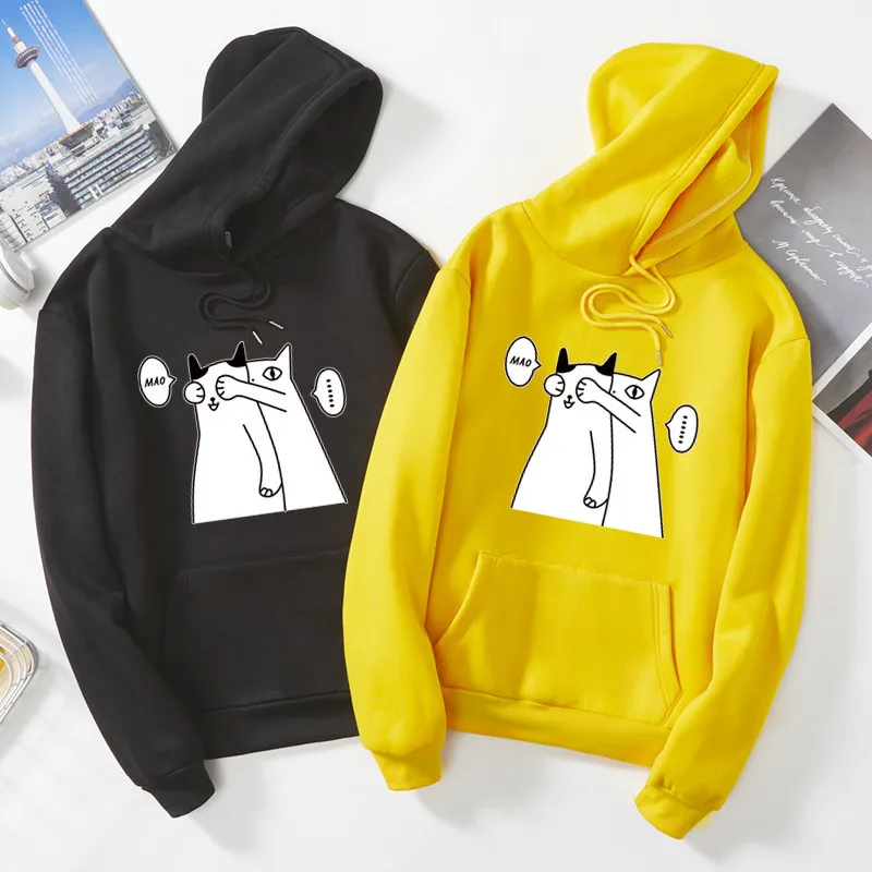 Women's Hoodie Casual Sweatshirt Funny Female Top Long Sleeve Women Hoodies Casual Loose Woman Hooded Hoodies Sweatshirts