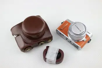 

PU Leather Camera Bag Case For Panasonic For LUMIX GF10 12-32mm lens Camera Bag Cover With shoulder strap
