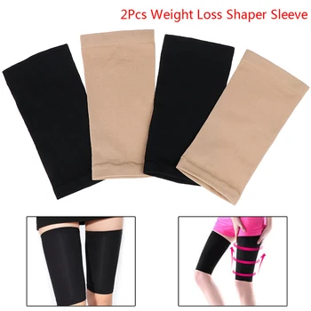 

2Pc Lose weight Calories off Compression Arm Leg Shaper Sleeve Varicose Veins Fitness Elbow Socks Slimming Wraps Anti Cellulite