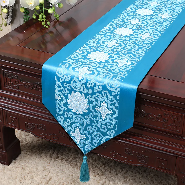 Китайский стол дзен флаг Современный Простой Европейский Американский стол льняной ТВ шкаф покрытие ткань кровать хвост полотенце - Цвет: 03