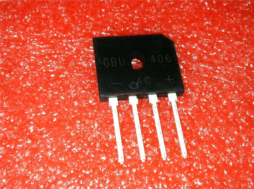 

10pcs/lot GBU406 GBU 406 GBU-4 SIP-4 4A 600V In Stock