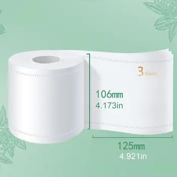 

Paper Family-size 1/6 Rolls Standard 3-layer Toilet Paper Bulk Rolls Bath Tissue Household Bathroom Soft Paper Towel for Hotel