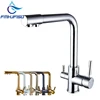 Kitchen Faucet Chrome Dual Spout Drinking Water Filter Brass Purifier Vessel Sink Mixer Tap Hot and Cold Water Torneira ► Photo 1/6