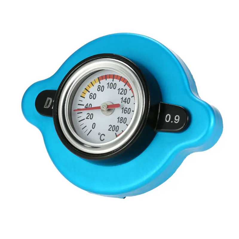 

0.9Bar Aluminum alloy Racing Temperature Gauge Car Thermometer Radiator Cap Cover Water Temp Meter
