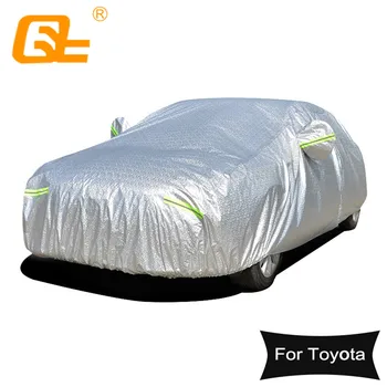 

Universal cotton car covers Winter for outdoor dustproof rainproof snowproof and UV for Toyota Camry Corolla RAV4 Yaris reiz