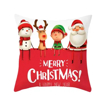 

Christmas Pillow Cover Decor Pillow Case Sofa Waist Throw Cushion Cover cojines sofa decoracion elegante подушки декор 2021