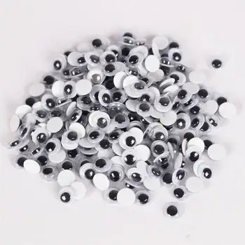 

1 Box 500pcs DIY 4-12mm Plastic Safety Eyes with Activity Moving Eyeball with Glue Toy Accessories child DIY educational toys