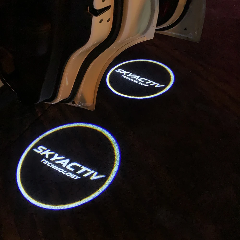 

For mazda 3 BK BL BM BP 2003-2020 2007 2008 2010 2014 2015 2019 2020 2pcs Car Shadow Door Light Led Welcome Lamp Kit Accessories