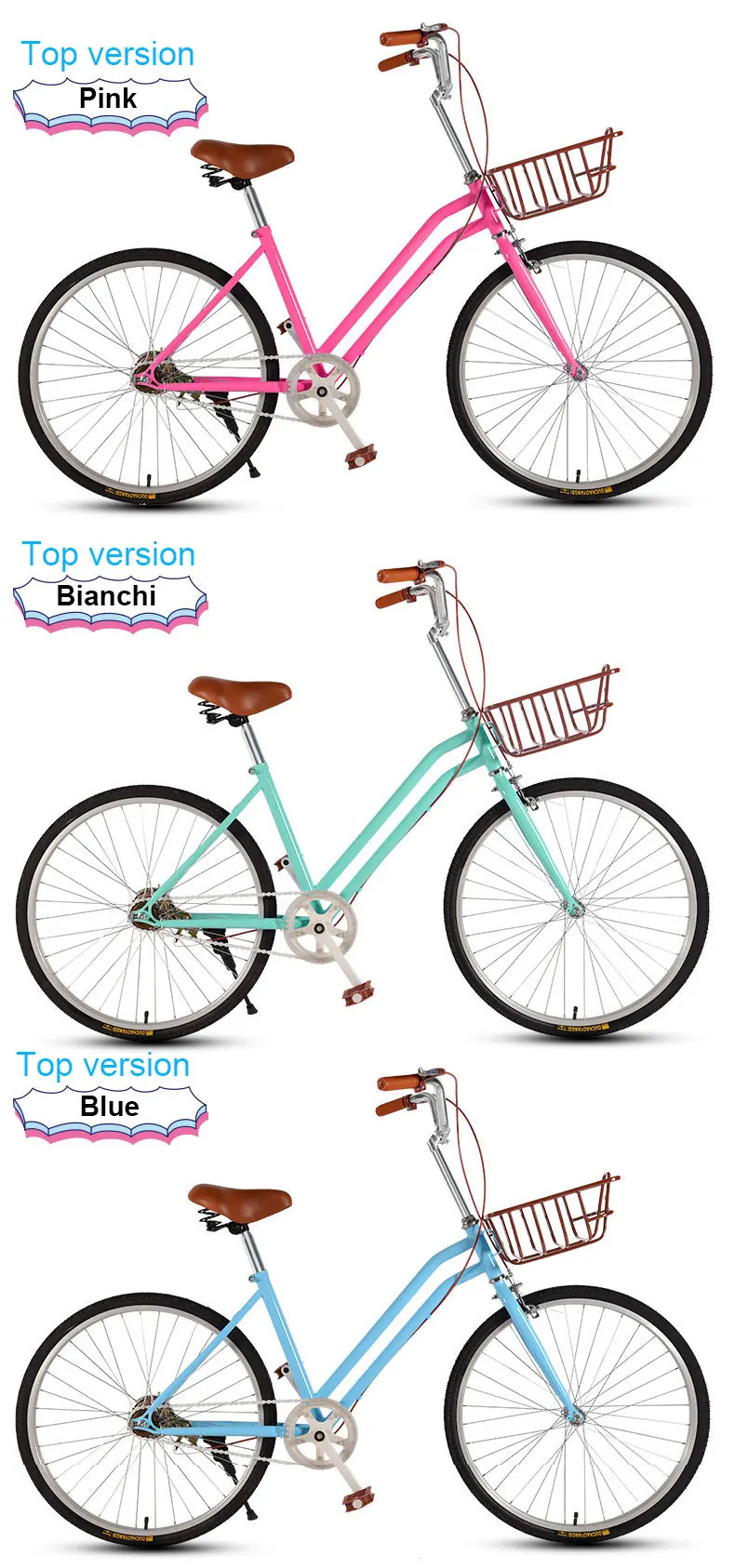 Дорожный велосипед, 24 дюйма, Женский городской коммутирующий велосипед для взрослых, студенческий Ретро дорожный светильник, студенческий велосипед, новинка