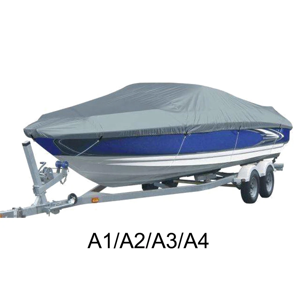 11-22 фута Trailerable 210D Крышка для лодки водонепроницаемый рыбий лыжный v-корпус Солнцезащитный УФ-протектор для катера швартовки