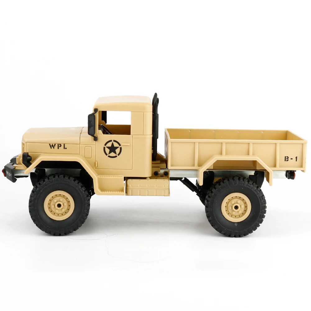 Игрушечный автомобиль с дистанционным управлением, 1:16, сделай сам, военный четырехколесный внедорожник, пульт дистанционного управления, скалолазание, модель автомобиля для WPL, B-1