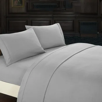 

3pcs/4pcs One Set Pure Color Flat Sheet Pillowcase Quilt Cover King Size Bedding Kit Nordic Style Home Textile Set Wholesale