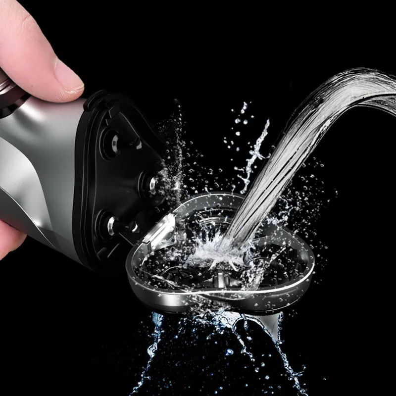 Günstige Xiaomi rasierer Elektrischen Rasierer bart trimmer Drahtlose rasiermesser elektrische rasierer USB Lade 3 Kopf herren rasierer Mijia Geschenke für männer 5