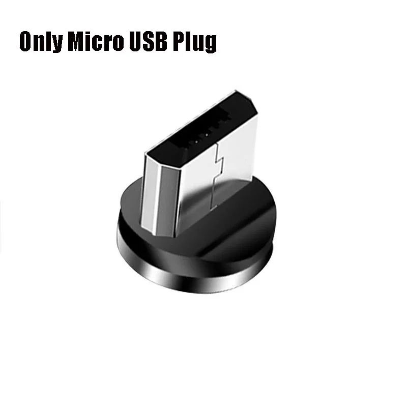 1 м Магнитный кабель Micro usb type C зарядное устройство Быстрая Зарядка адаптер для iPhone 11Pro Max зарядный магнит для Android смартфон шнур - Цвет: Only Micro USB Plug