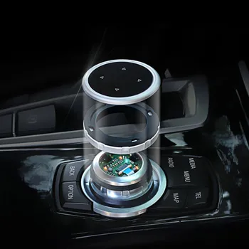 

iDrive Car Multimedia Buttons Cover M Emblem Stickers for BMW X1 X3 X5 X6 F30 E90 E92 F10 F18 F11 F07 GT Z4 F15 F16 F25 E60 E61