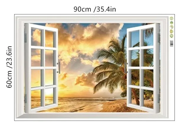 Get Wallpaper 3d beach parete di arte For Free