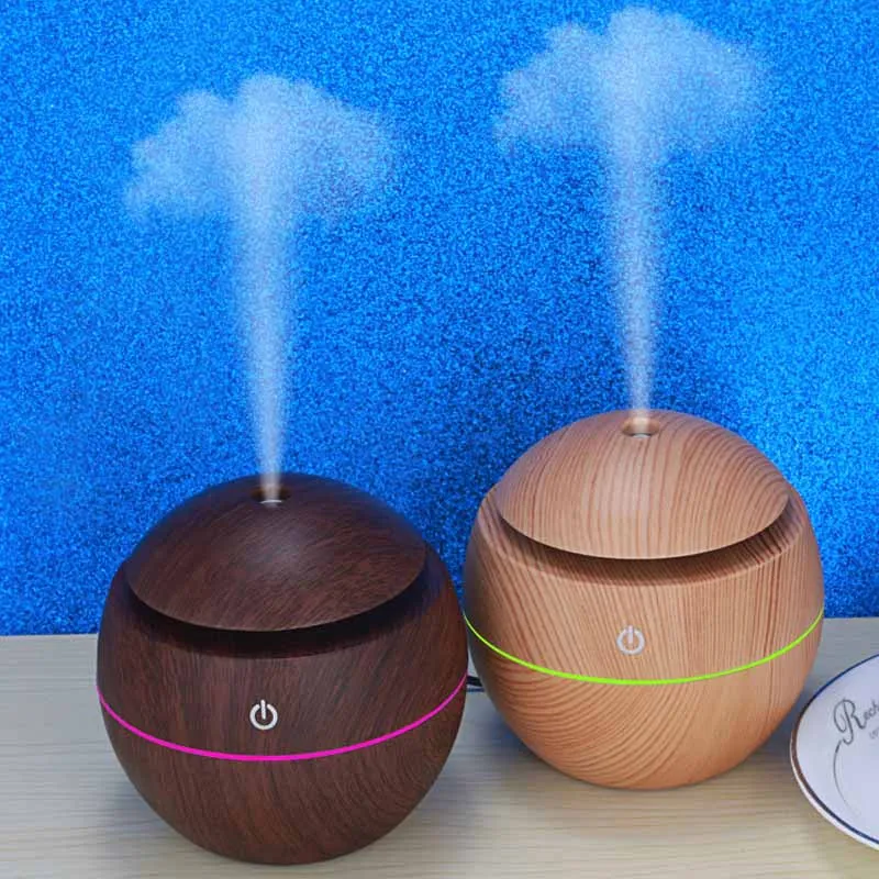 

Mini USB Aroma Essential Oil Ultrasonic Air Humidifier Diffuser Cool Mist Air Purifier 7 Color Change LED Night light lamp home