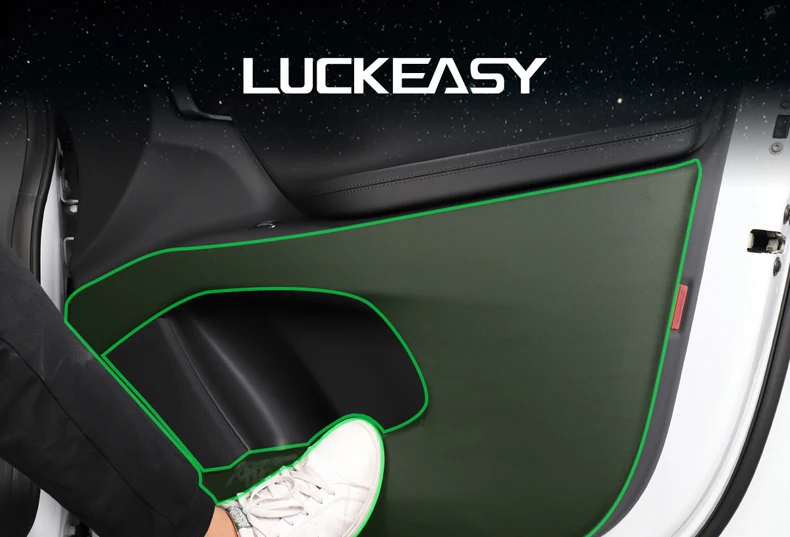 LUCKEASY для Tesla модель X- hide anti Kick Pad Защитная пленка с боковым краем