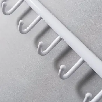 

New hot sale seamless wall hanging 6 row hooks kitchen and toilet 6 even hook wholesale Dropshipping
