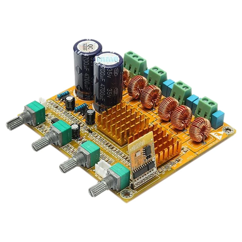 Bluetooth 2.1 Power Amplifier Board High-Power Finished Digital Class D 3-Channel HIFI Subwoofer 100W photo