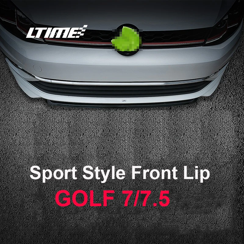 Golf 7/7.5 Sport Style Front Lip Car Modification Easy to install Golf 7/7.5 Sport Style Front Lip Car Modification Easy to install