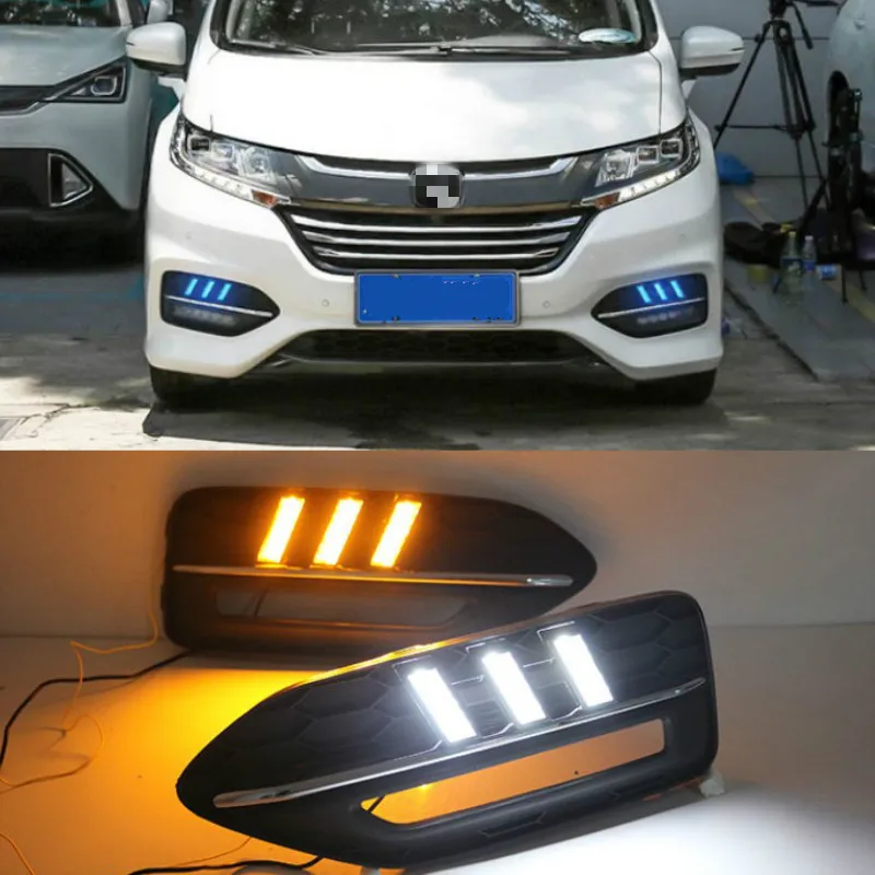 Для Honda Odyssey 2018 белый дневной светильник желтый сигнальный синий светодиодный для